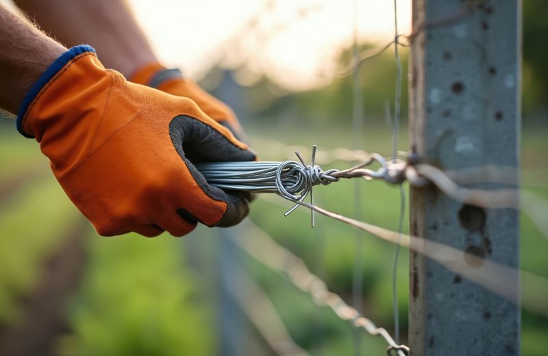 Barb Wire Fencing Repair